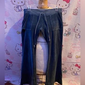 Juicy Couture Y2K Vintage Navy Blue Low Waisted Sweatpants
